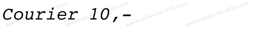 Courier 10,字体转换